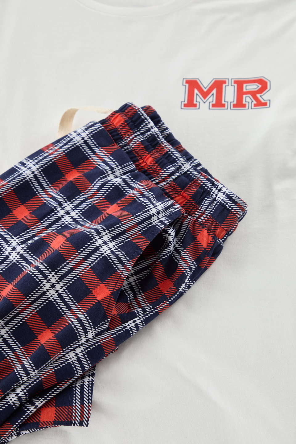 Regular Fit Printed Knitted Couple/Double 100% Cotton Men's Pajama Set TMNAW25PT00048