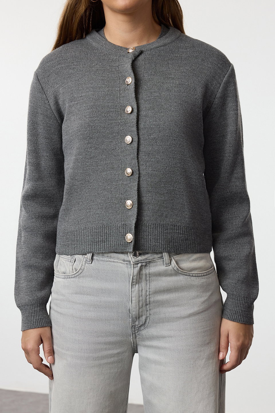 Basic Cardigan-Blouse Knitwear Cardigan TWOAW25HI00216