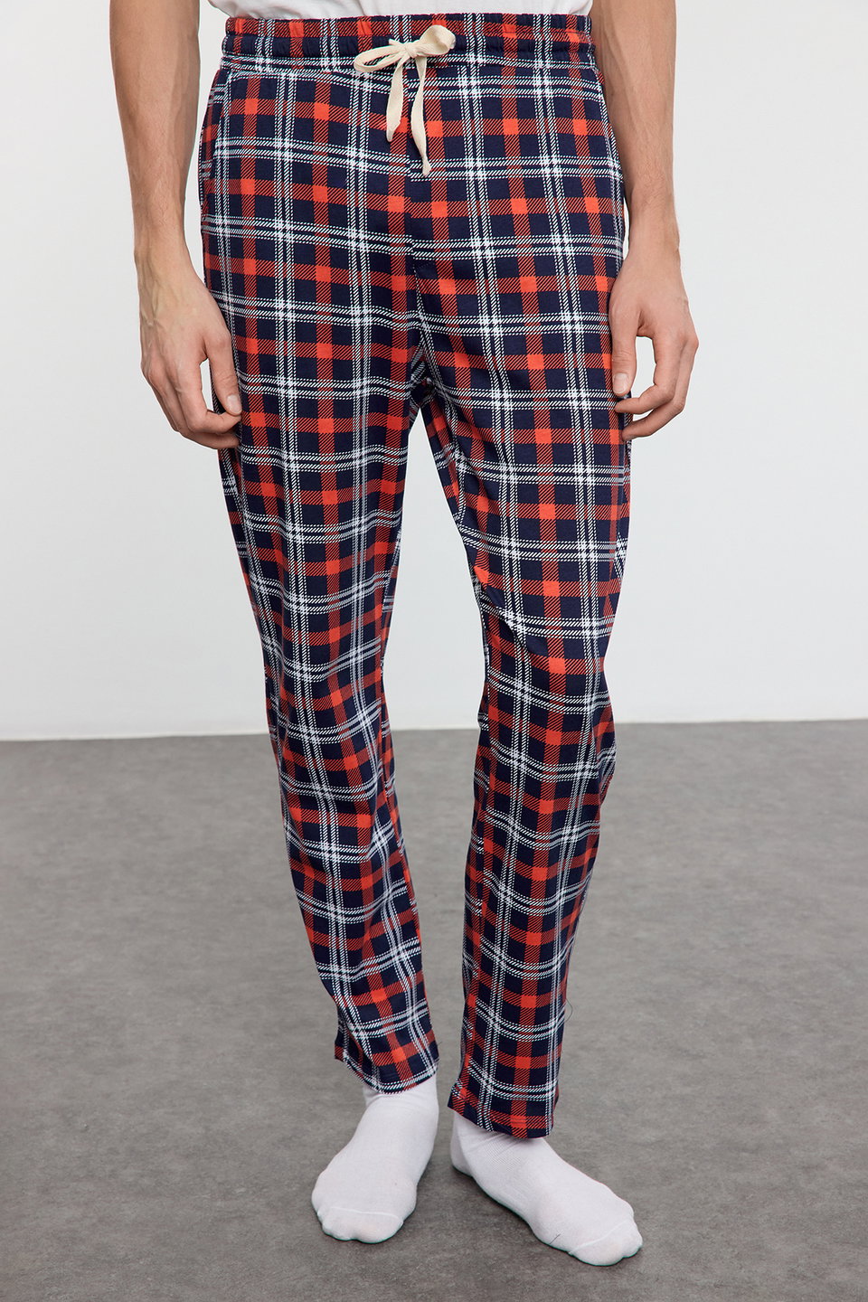 Regular Fit Printed Knitted Couple/Double 100% Cotton Men's Pajama Set TMNAW25PT00048