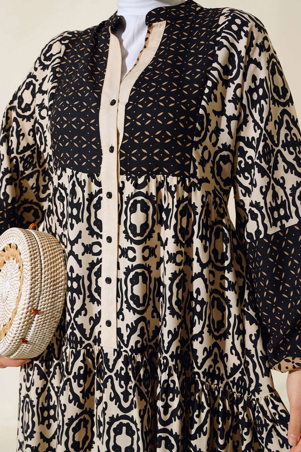 2423 Authentic Patterned Dress