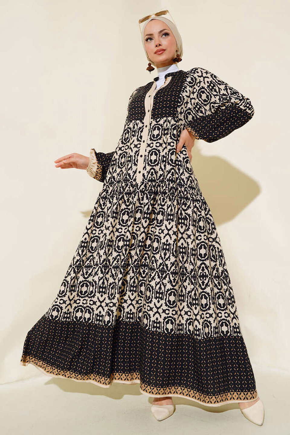 2423 Authentic Patterned Dress