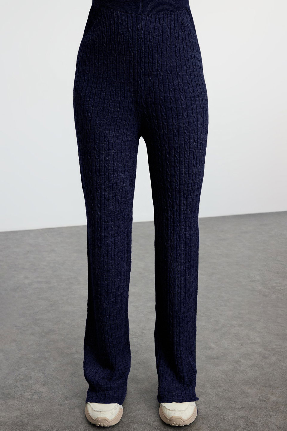 Zippered Knitwear Bottom-Top Set TWOAW25AU00059