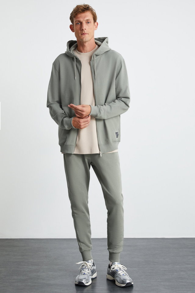 Green - HANS Men's Green Sweatpants