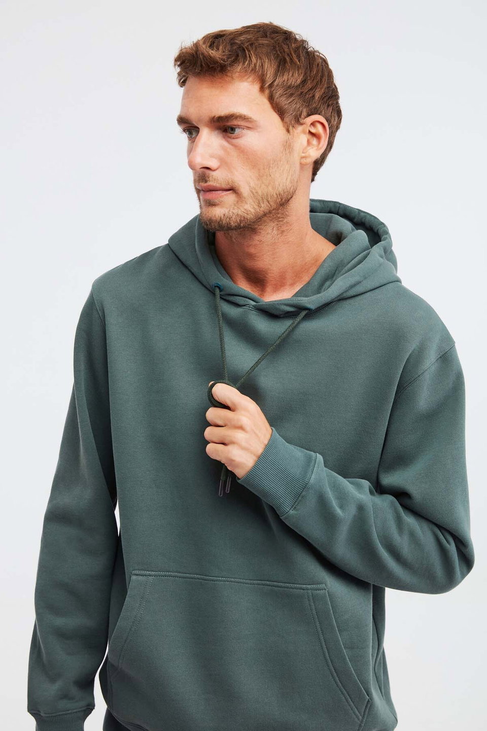 Jorge Men's Soft Hooded Organic Cotton Kangaroo Pocket Regular Sweatshirt