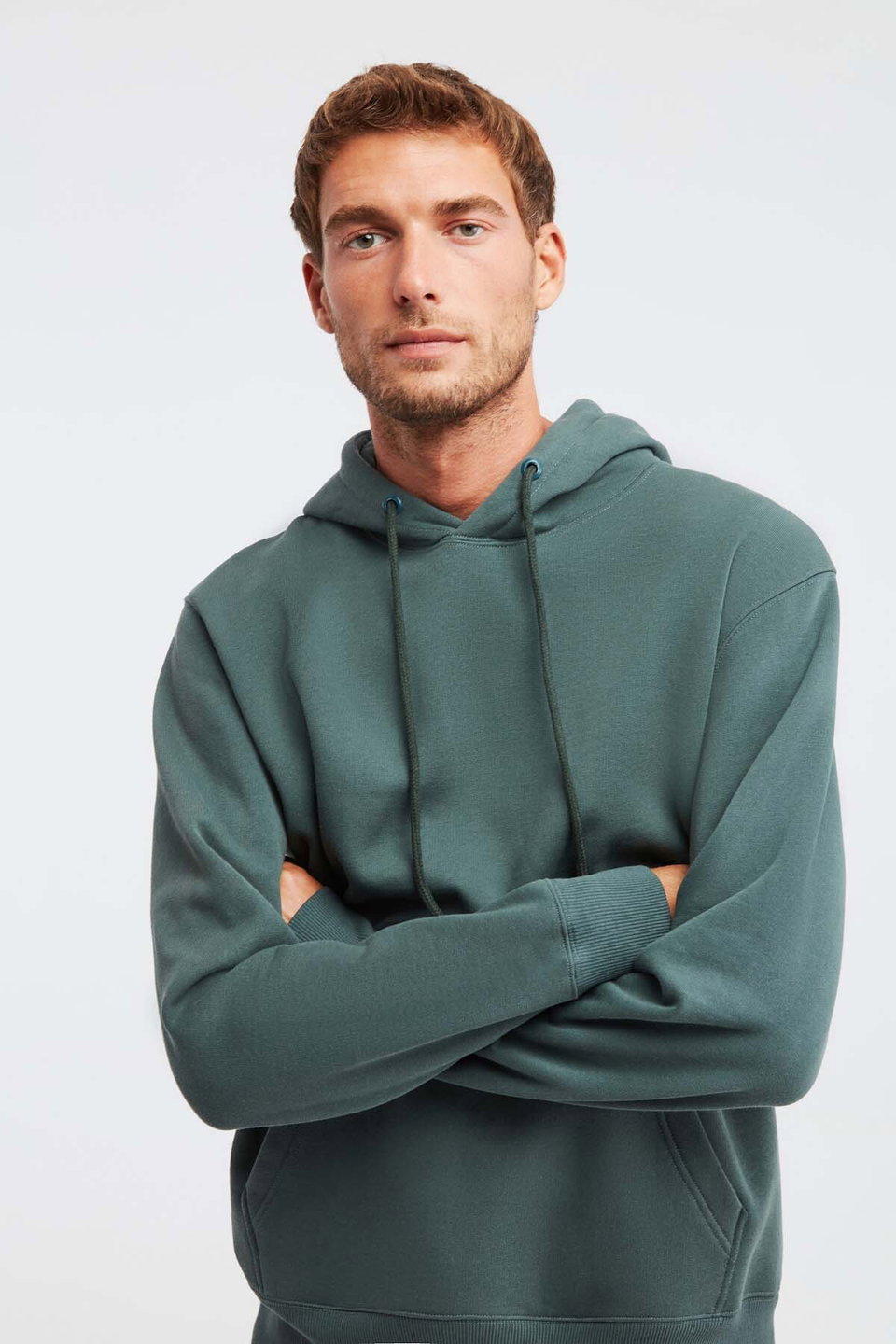 Jorge Men's Soft Hooded Organic Cotton Kangaroo Pocket Regular Sweatshirt