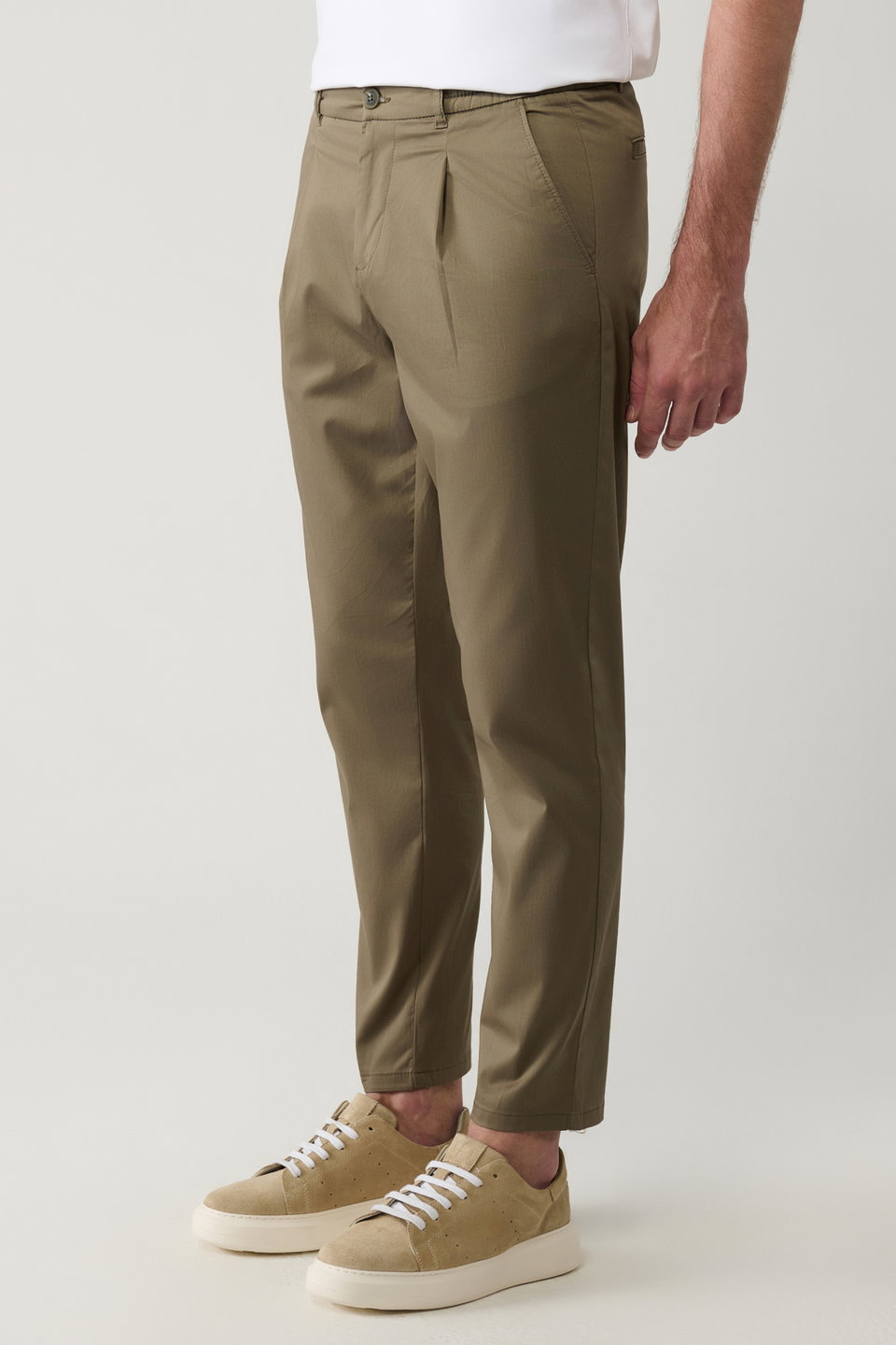 Men's Cotton Classic Waist Relaxed Fit Trousers A41Y3037
