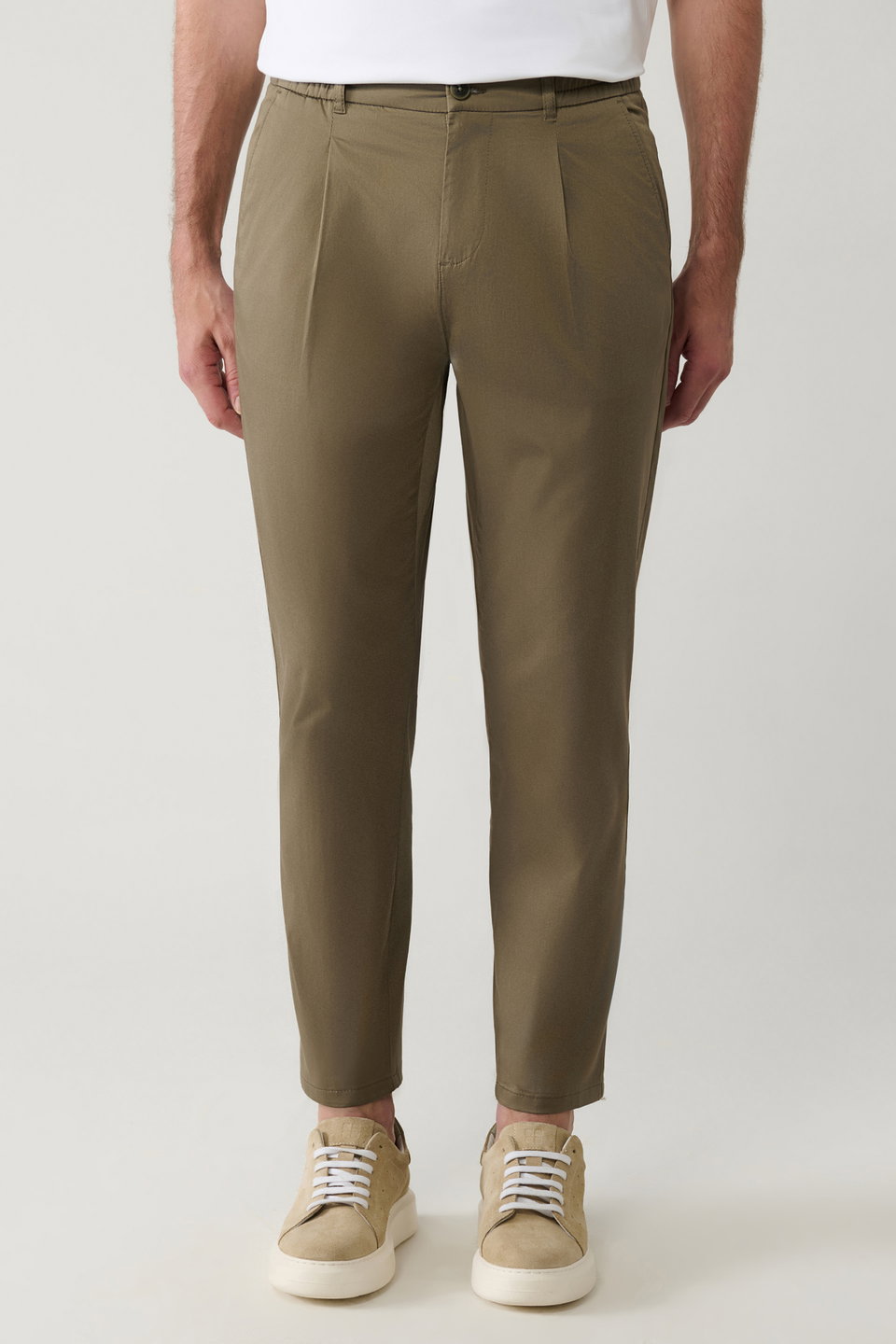 Men's Cotton Classic Waist Relaxed Fit Trousers A41Y3037