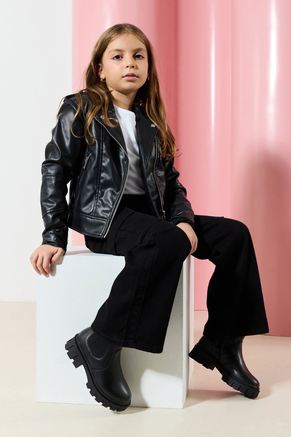 Elastic Big Girl Chelsea Kids Boots TAKAW25BO00039