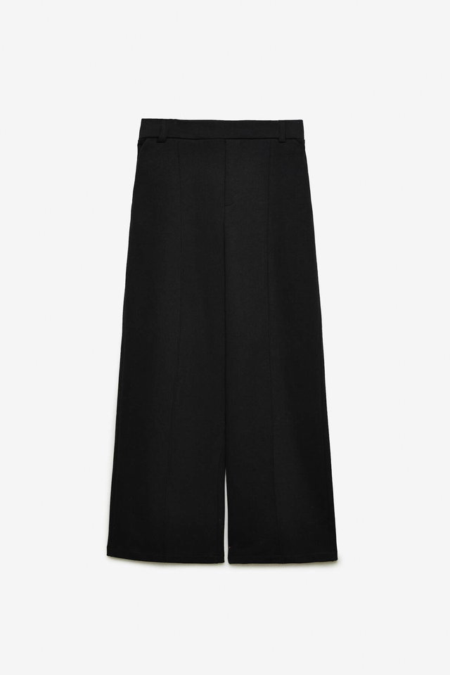 Black - Arton Men's 100% Cotton 3 Thread Black Sweatpants