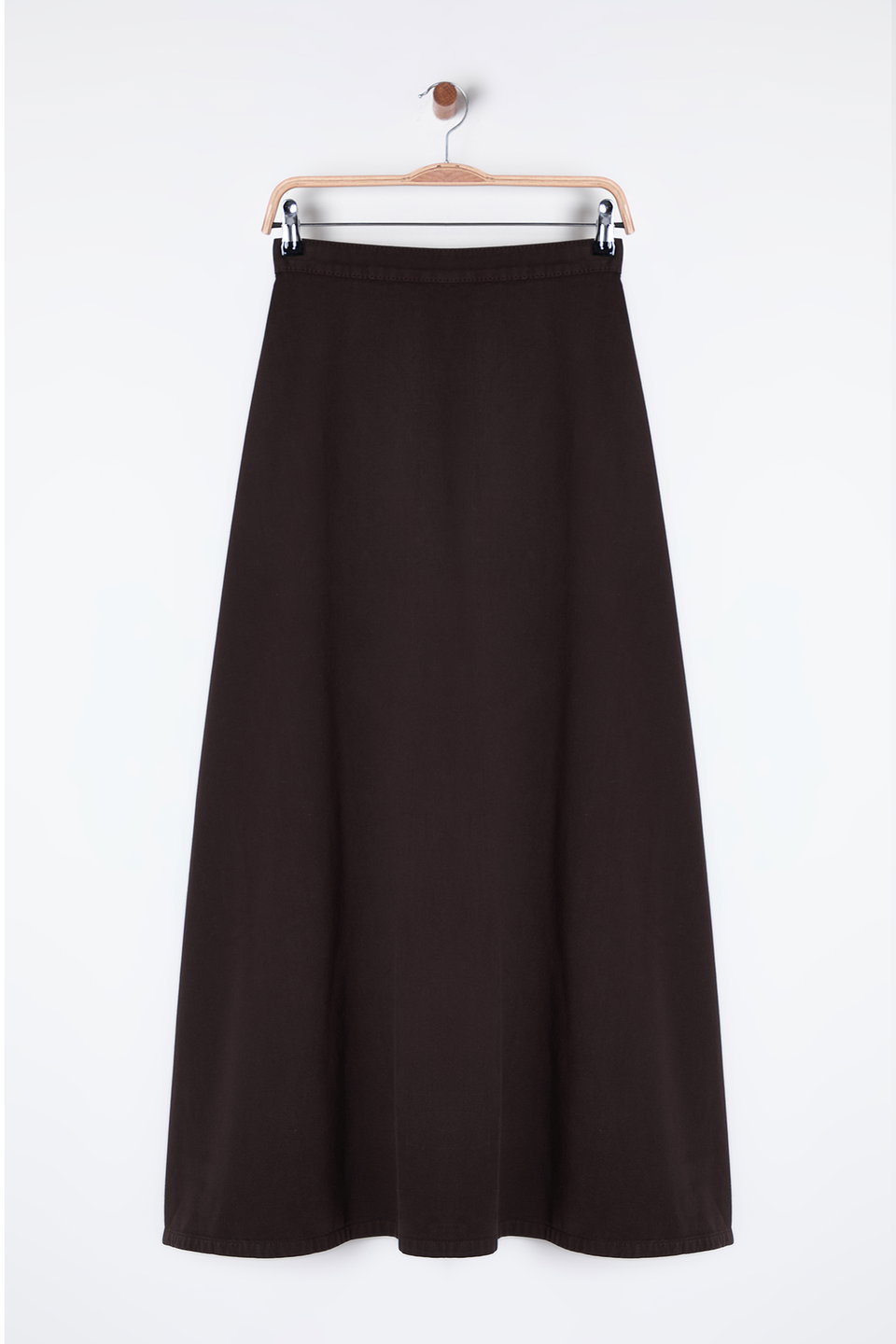 Flounce Maxi Denim Skirt TWOSS25ET00005