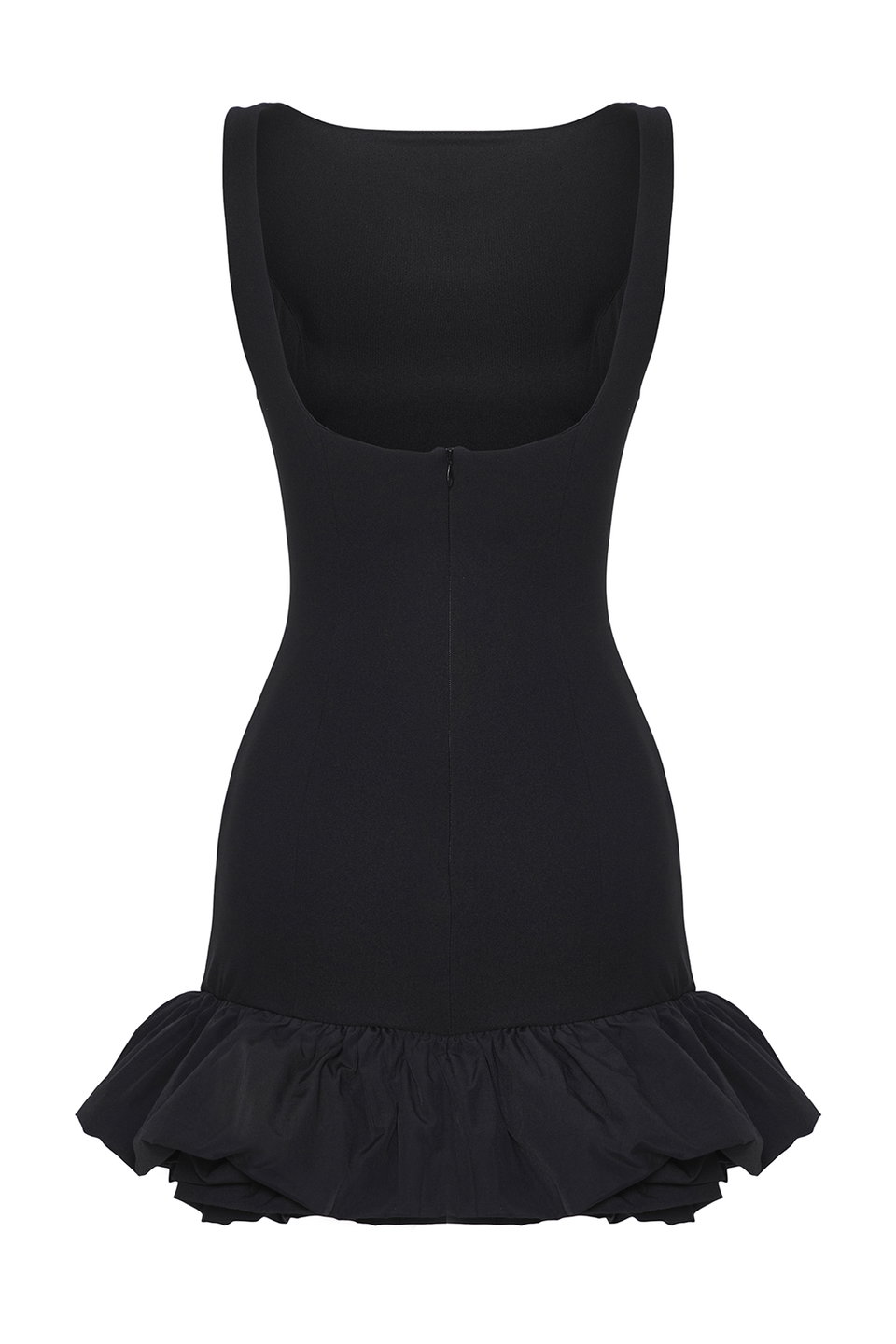 Balloon Skirt Detailed Inside Shorts Lined Woven Short Evening Night Graduation Dress TPRSS25EL00059