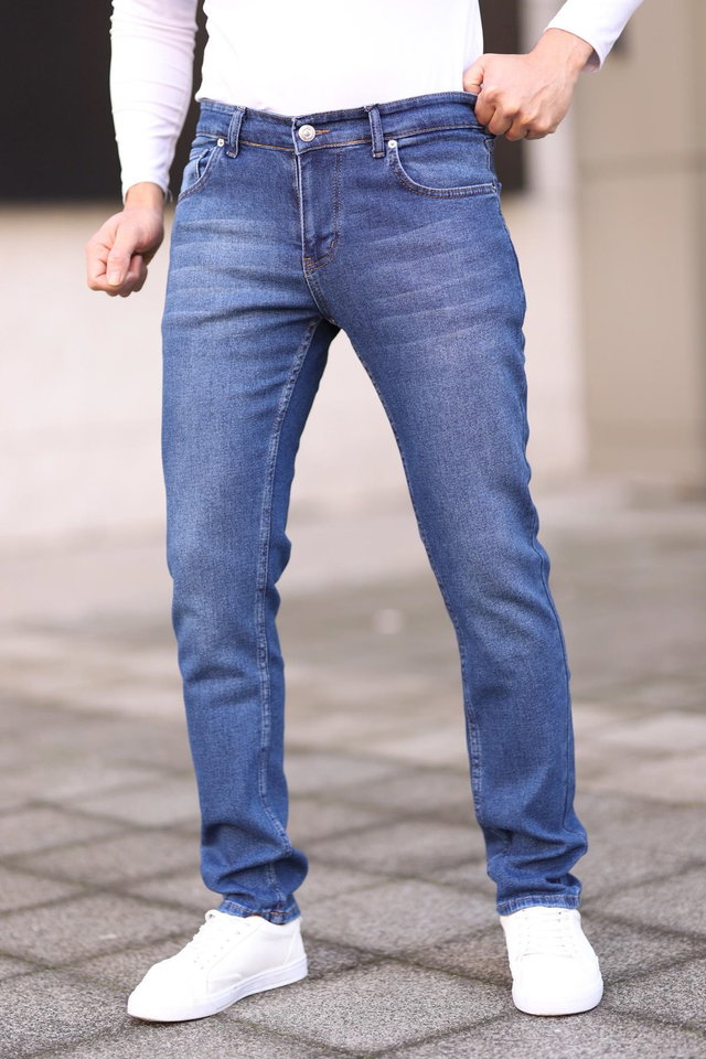 Medium Blue-5001 - Anthracite Regular Stretchy Fabric Jeans Jeans Tmnss25Je00001