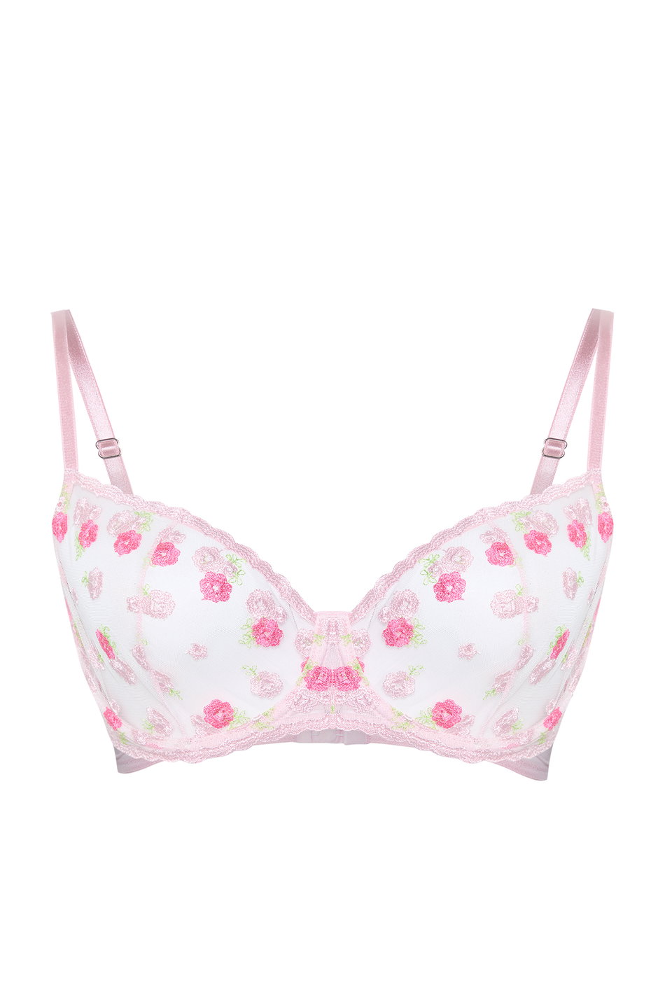 Floral Lace Cupless Plus Size Bra TBBSS24CW00002