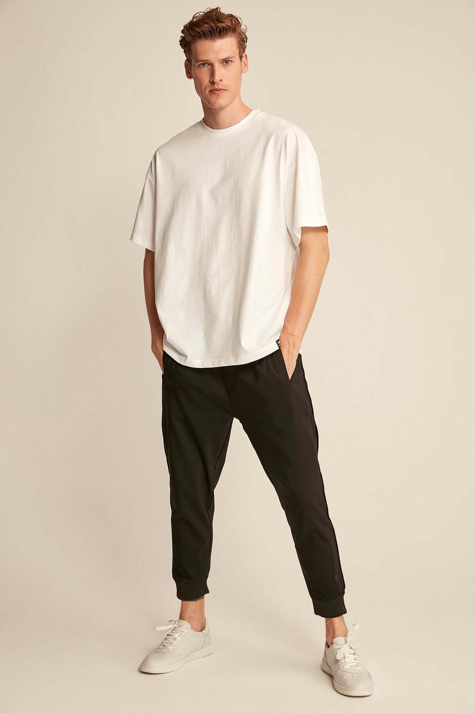 Jett Men's Oversize Fit 100% Organic Cotton Thick Textured Crew Neck T-shirt