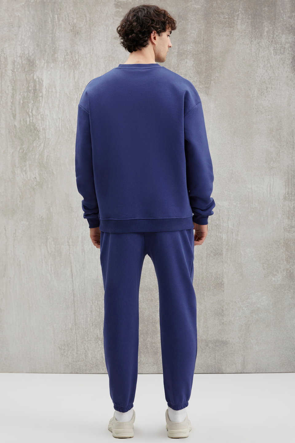 Marshall Men's Cotton Fleece Embroidered Relaxed Melanj Tracksuit Set