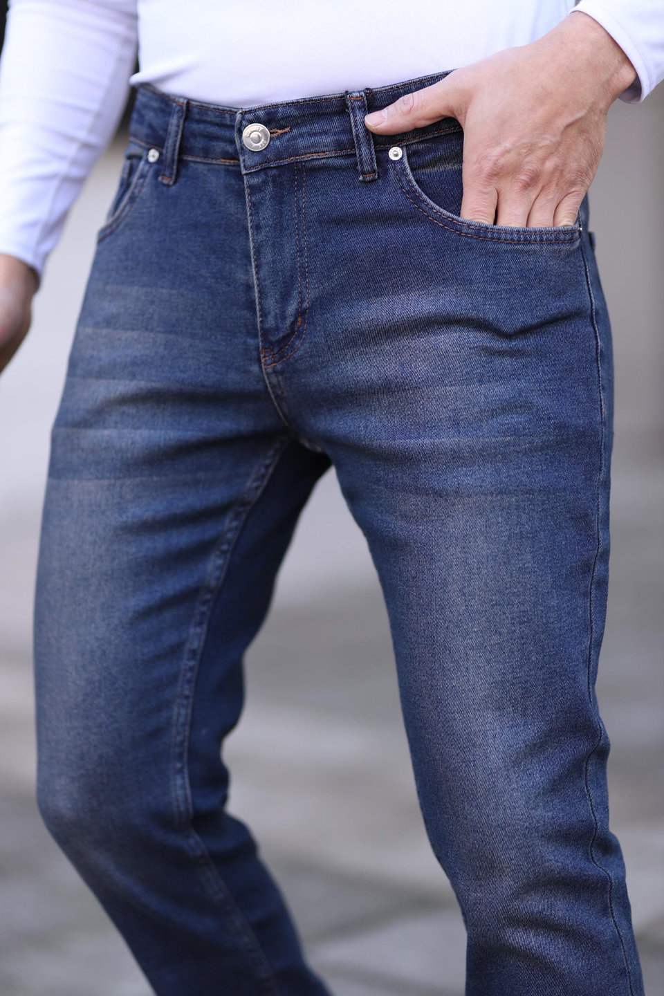 Regular Stretchy Fabric Jeans Jeans Tmnss25Je00001