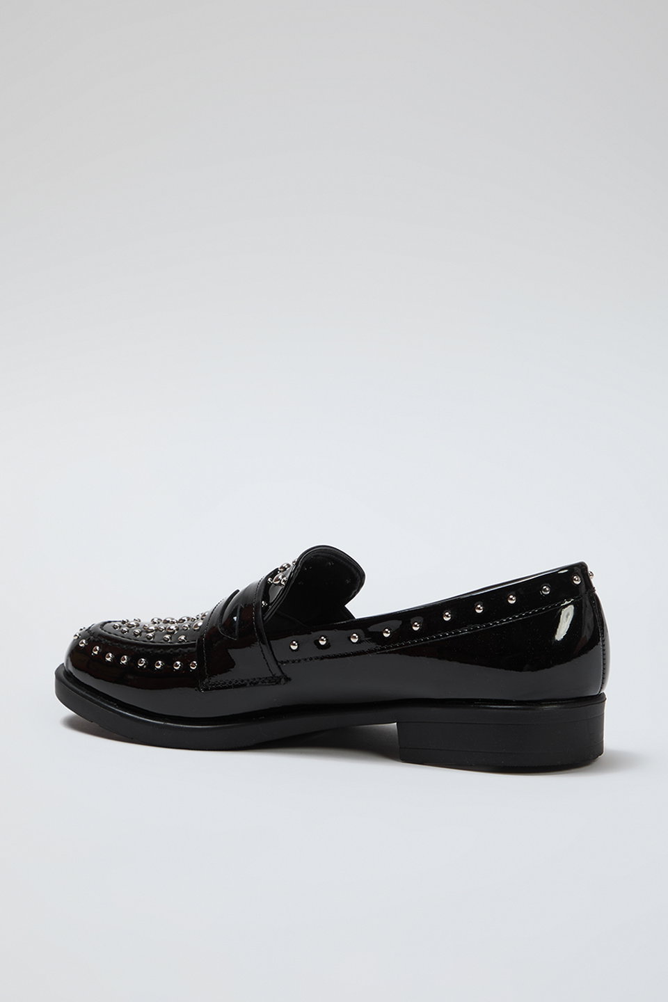 Patent Leather Troc Flat Women's Loafer Shoes TAXSS25LA00003
