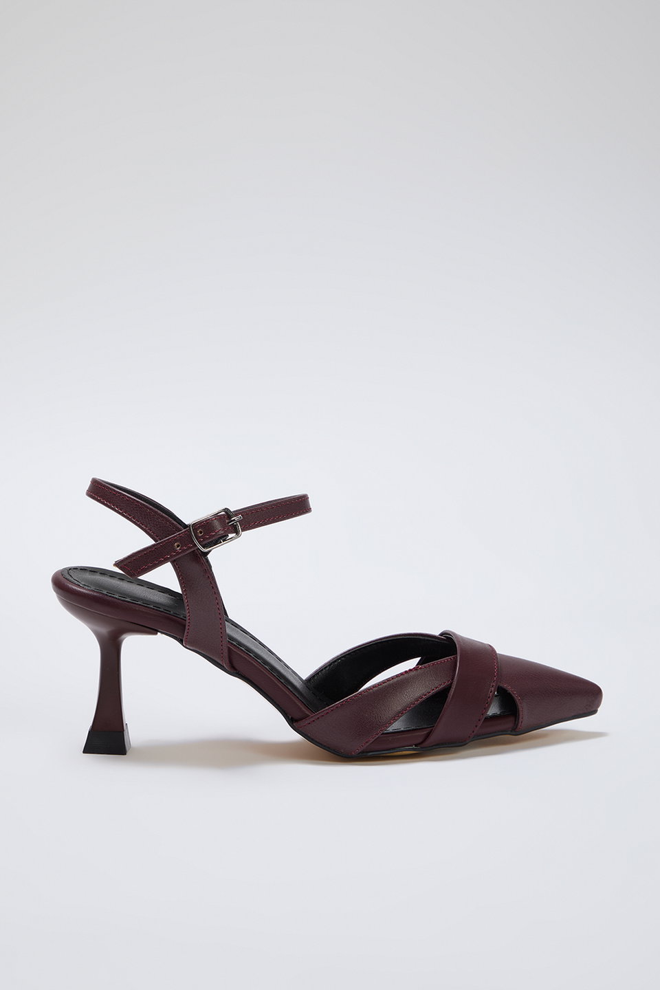 Cut Out Detail Pointed Toe Women's Classic High-Heeled Shoes Takss25To00029