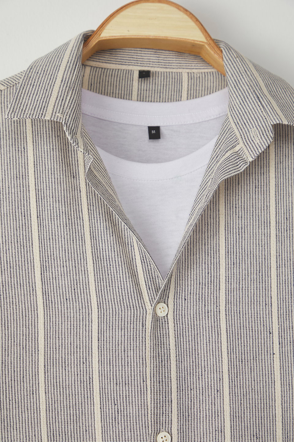 Striped Regular Fit Linen Look Shirt TMNSS25GO00037