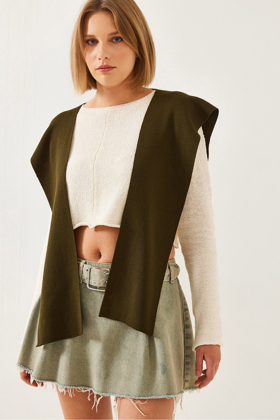 Women's Knitwear Shawl Scarf 20247551