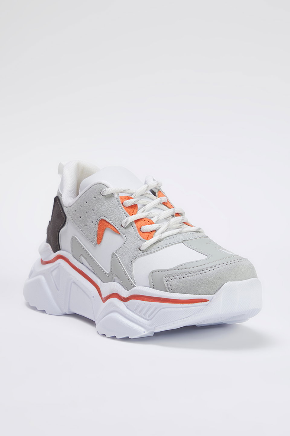 Contrast Color Block Women's Thick Sole Sneakers TAXSS25SN00002