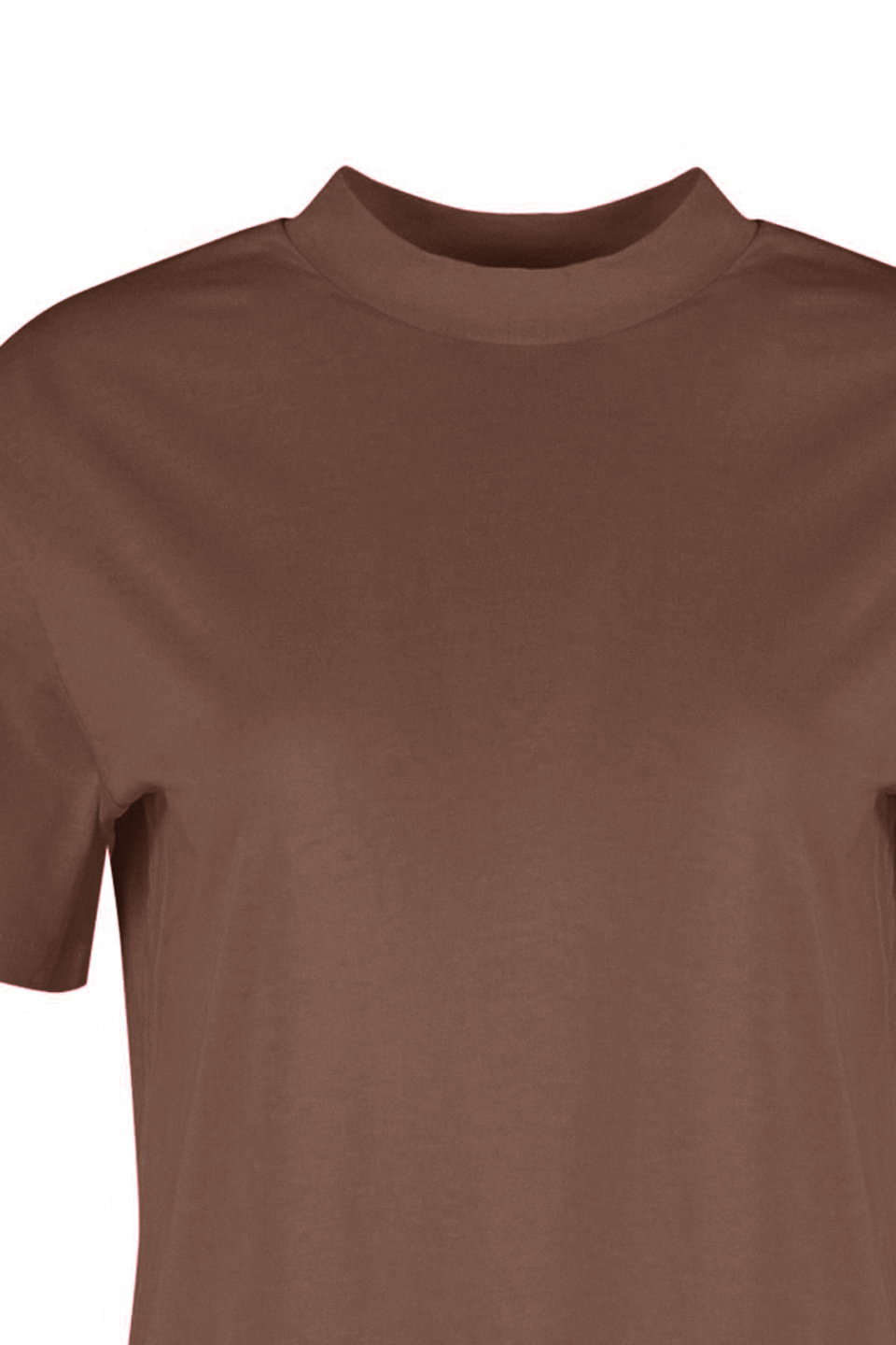 100% Cotton Basic Regular/Normal Pattern Stand Collar Knitted T-Shirt TWOAW20TS0096