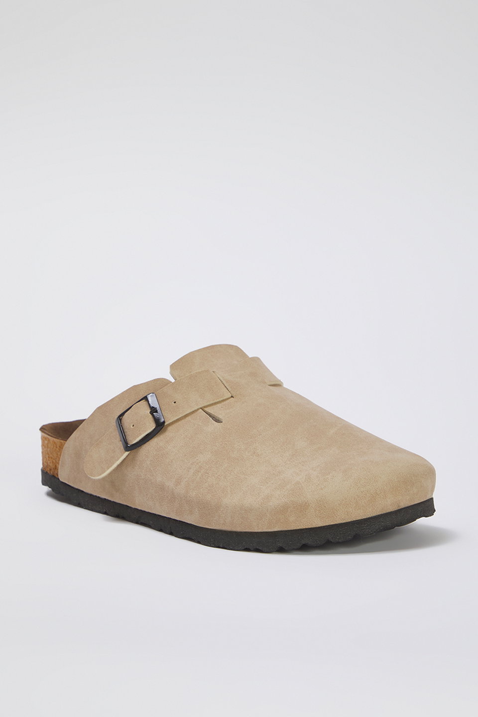 Closed Front Buckled Men's Sabo Slippers TAKSS25TE00008