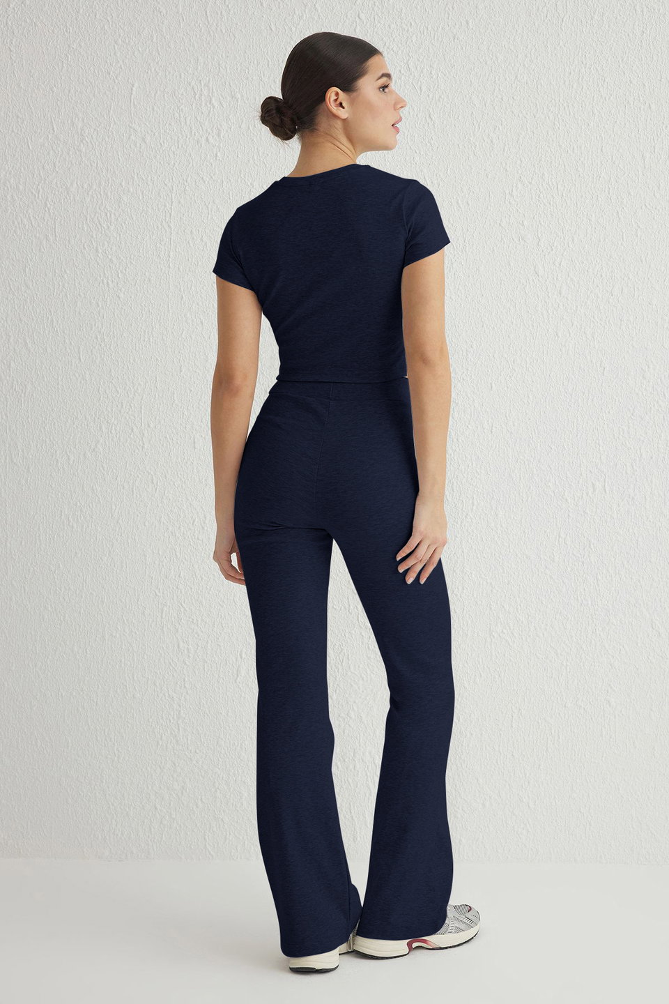 Fitted/Bodycon Stretch Knit Bottom - Top Set Twoss25Au00053