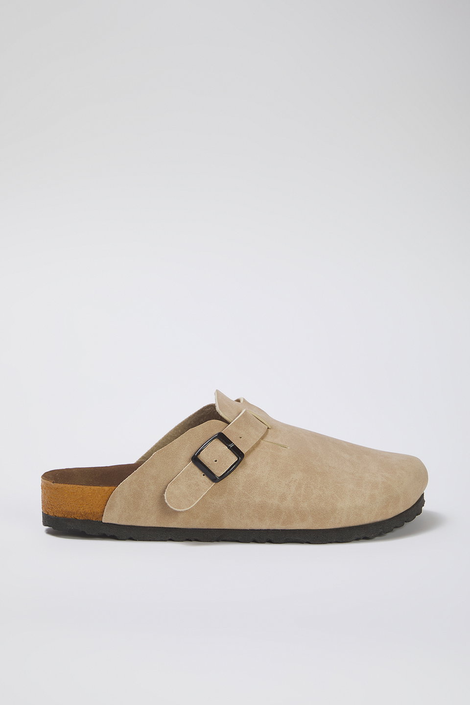 Closed Front Buckled Men's Sabo Slippers TAKSS25TE00008