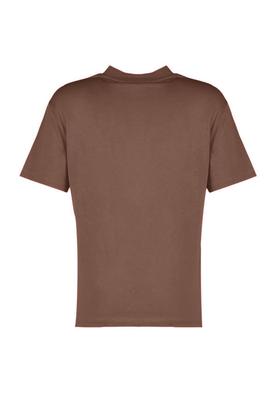 100% Cotton Basic Regular/Normal Pattern Stand Collar Knitted T-Shirt TWOAW20TS0096