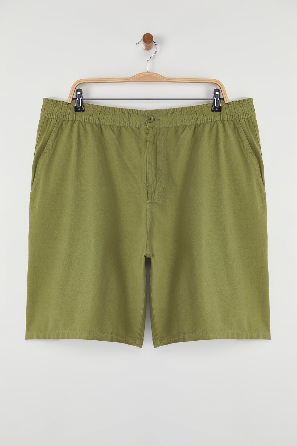 loose fit cotton lace-up plus size shorts tmnss23sr00056