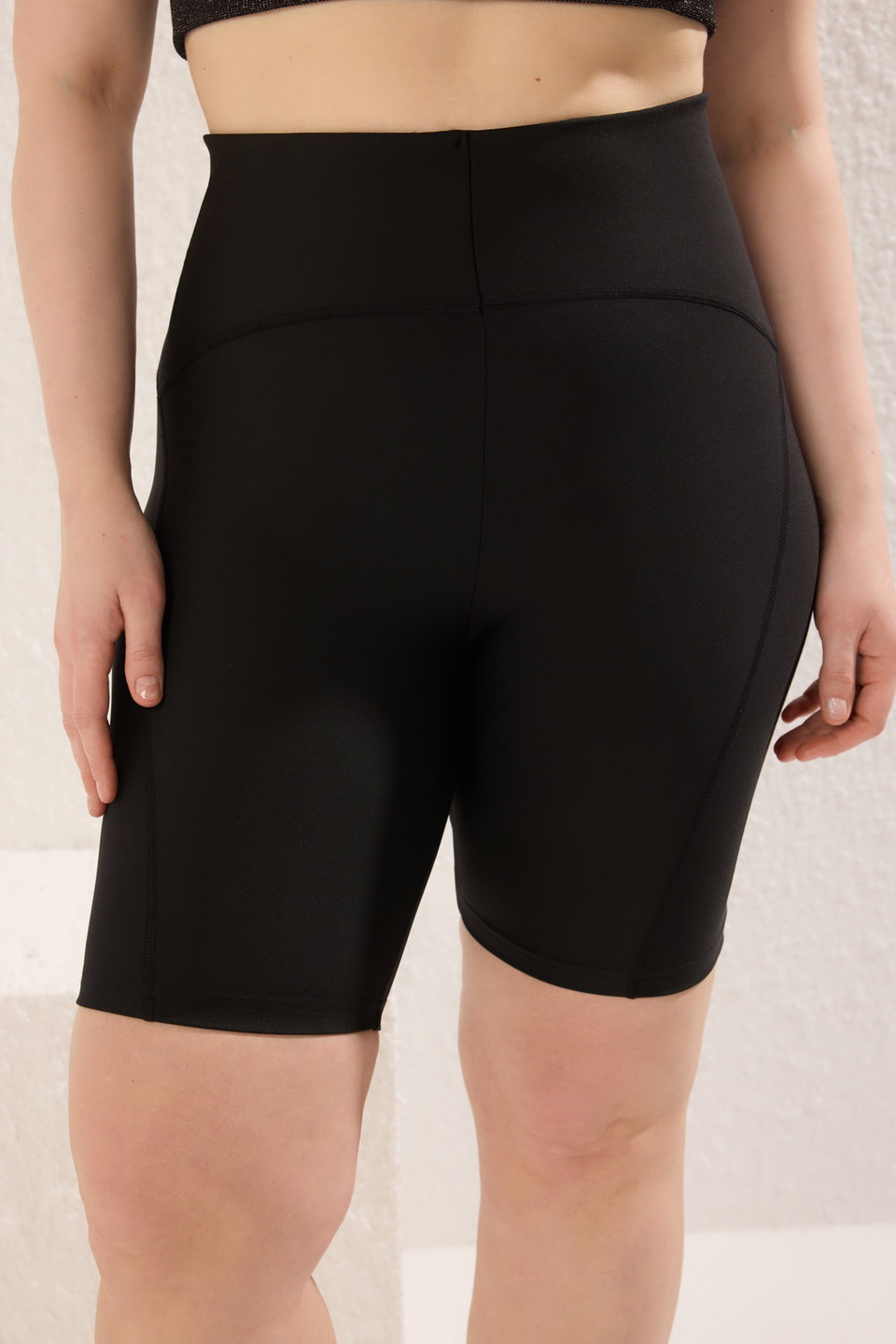 High Waist Diver/Scuba Short Knitted Sports Leggings TBBSS25AY00000