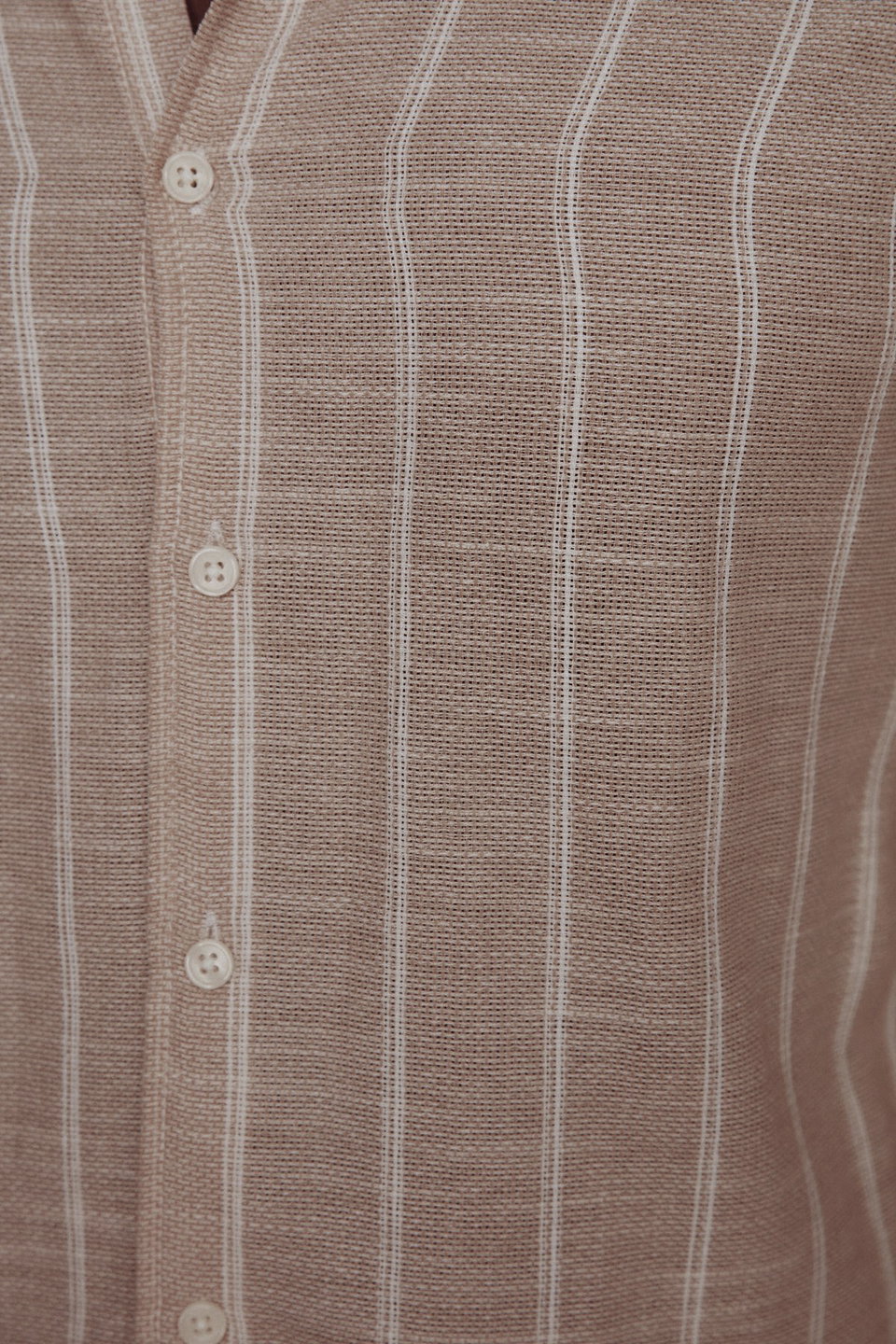 Slim Fit Button Collar Striped Shirt TMNSS22GO0028