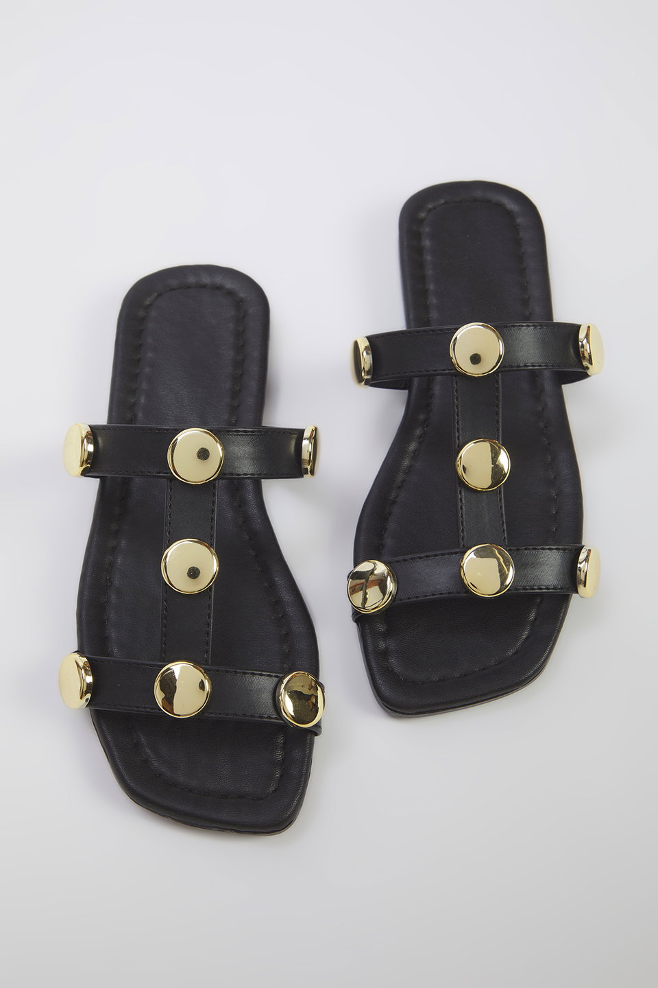 Accessory Detail Square Toe Stylish Women's Slippers TAXSS25TE00012