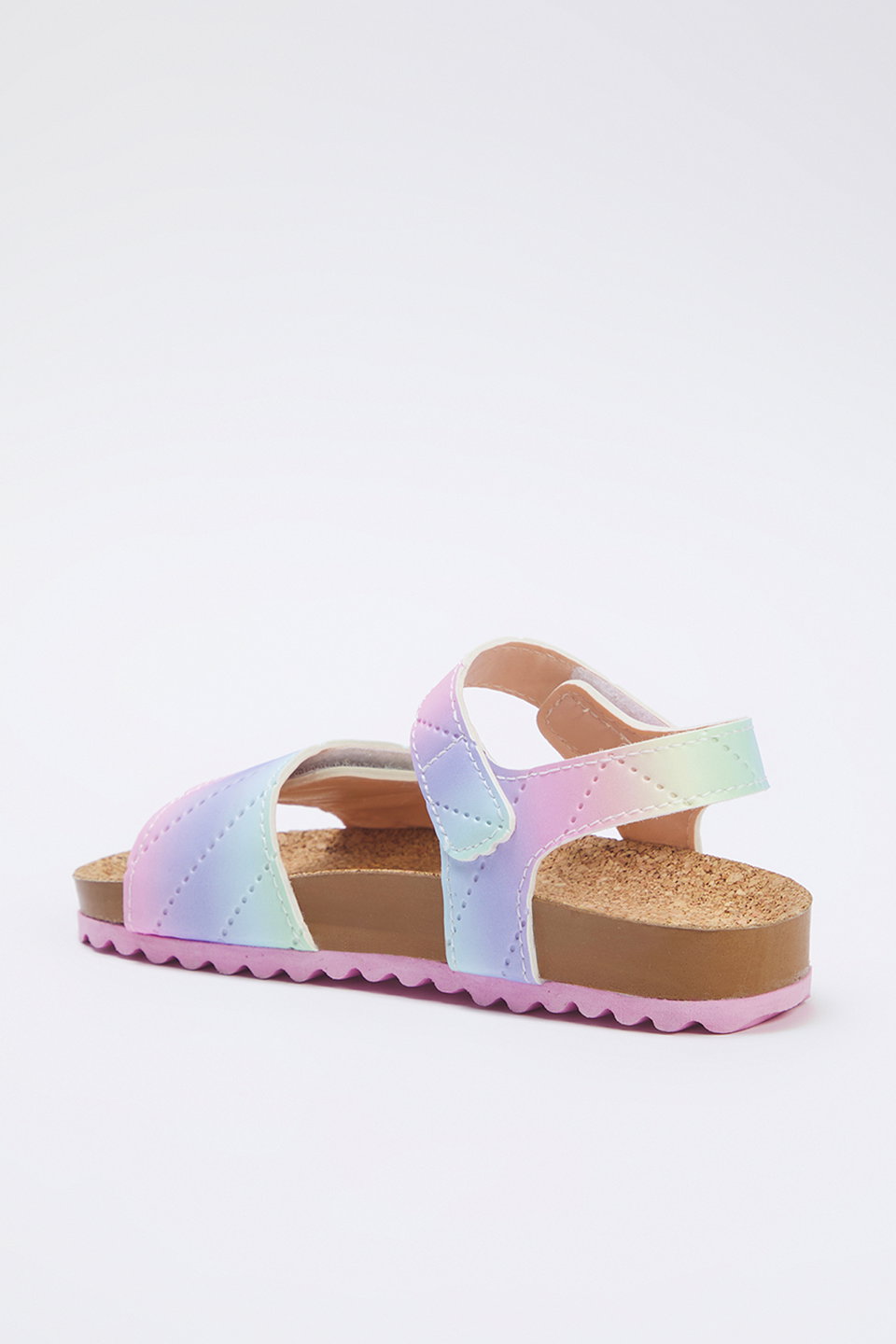Velcro Strap Little Girl Kids Sandals Takss25Sd00024