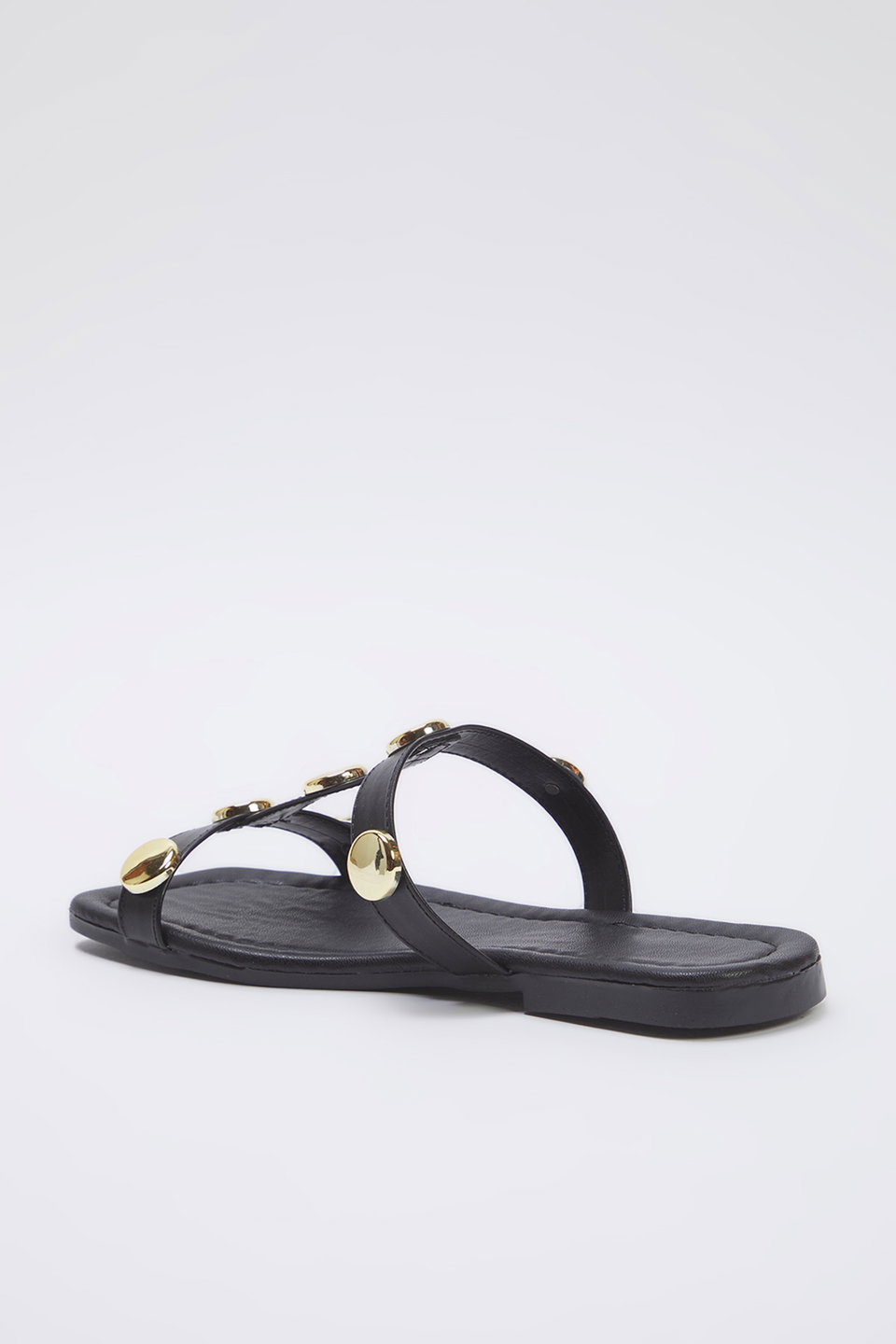 Accessory Detail Square Toe Stylish Women's Slippers TAXSS25TE00012