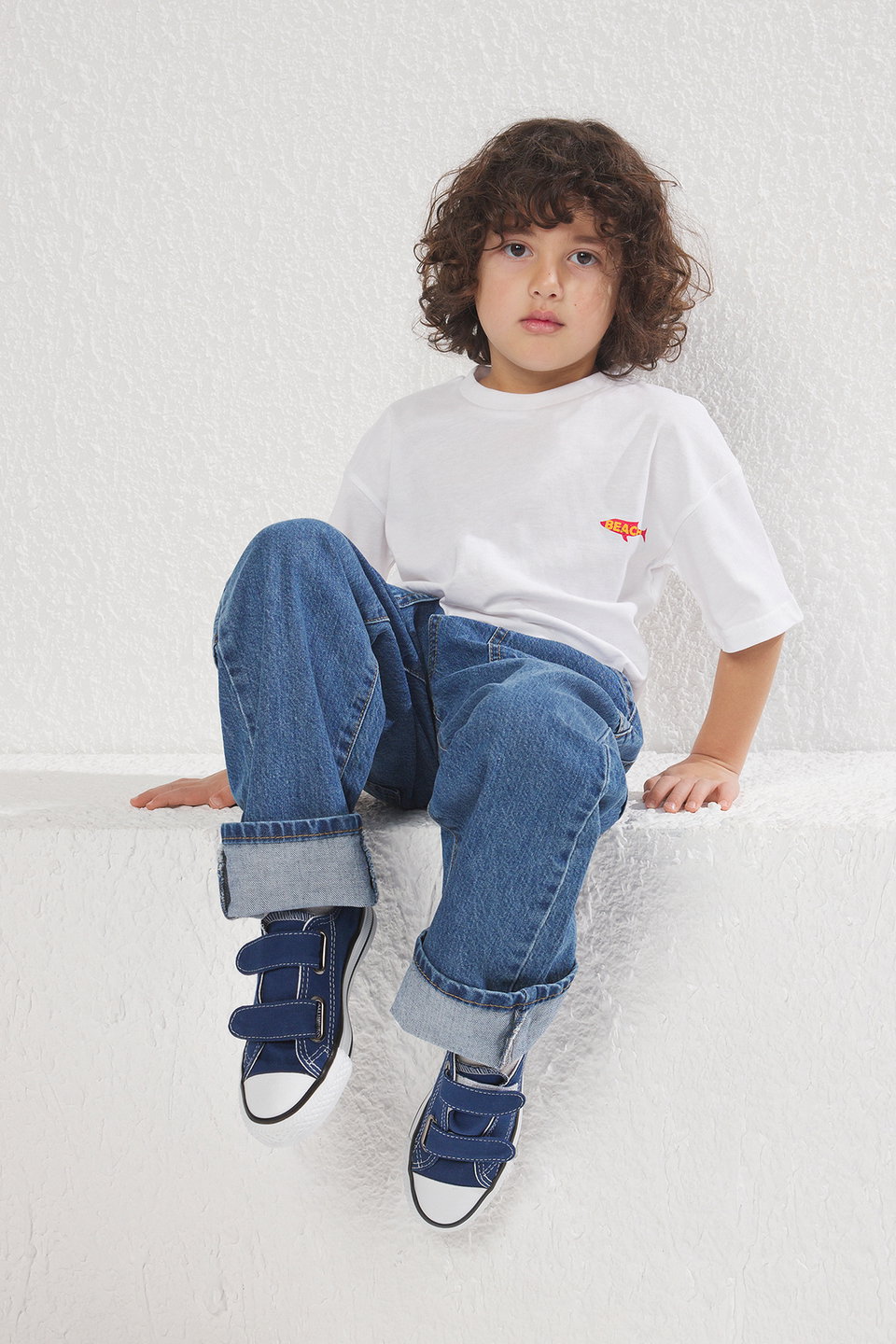 Double Velcro Rubber Sole Children Unisex Kids Sports Shoes TAXSS25SN00022