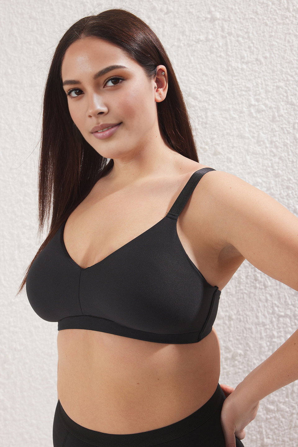 Fixed Cap Micro Plus Size Bra Tbbss25Cw00002