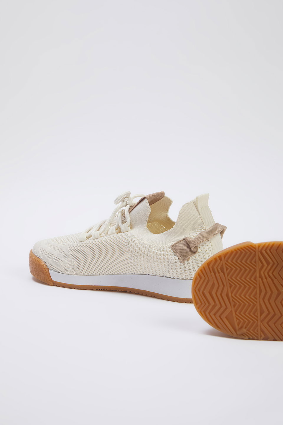 Knit Men's Lace-Up Walking Sneakers TAXSS25SN00017