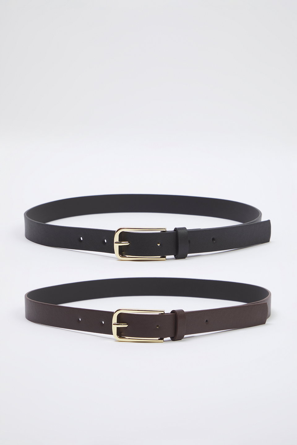 2-Pack Leather Look Women's Belt TWOSS25KE00012