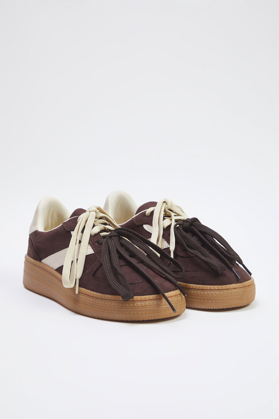 Two Lace-Up Dual-Use Women Retro Sneakers Takss25Sn00009