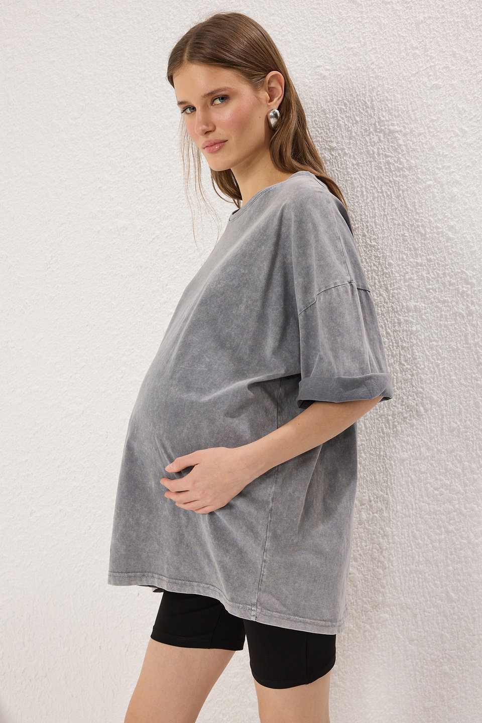 Skin Maternity Leggings with Abdominal Panels Tbbss25Bv00003