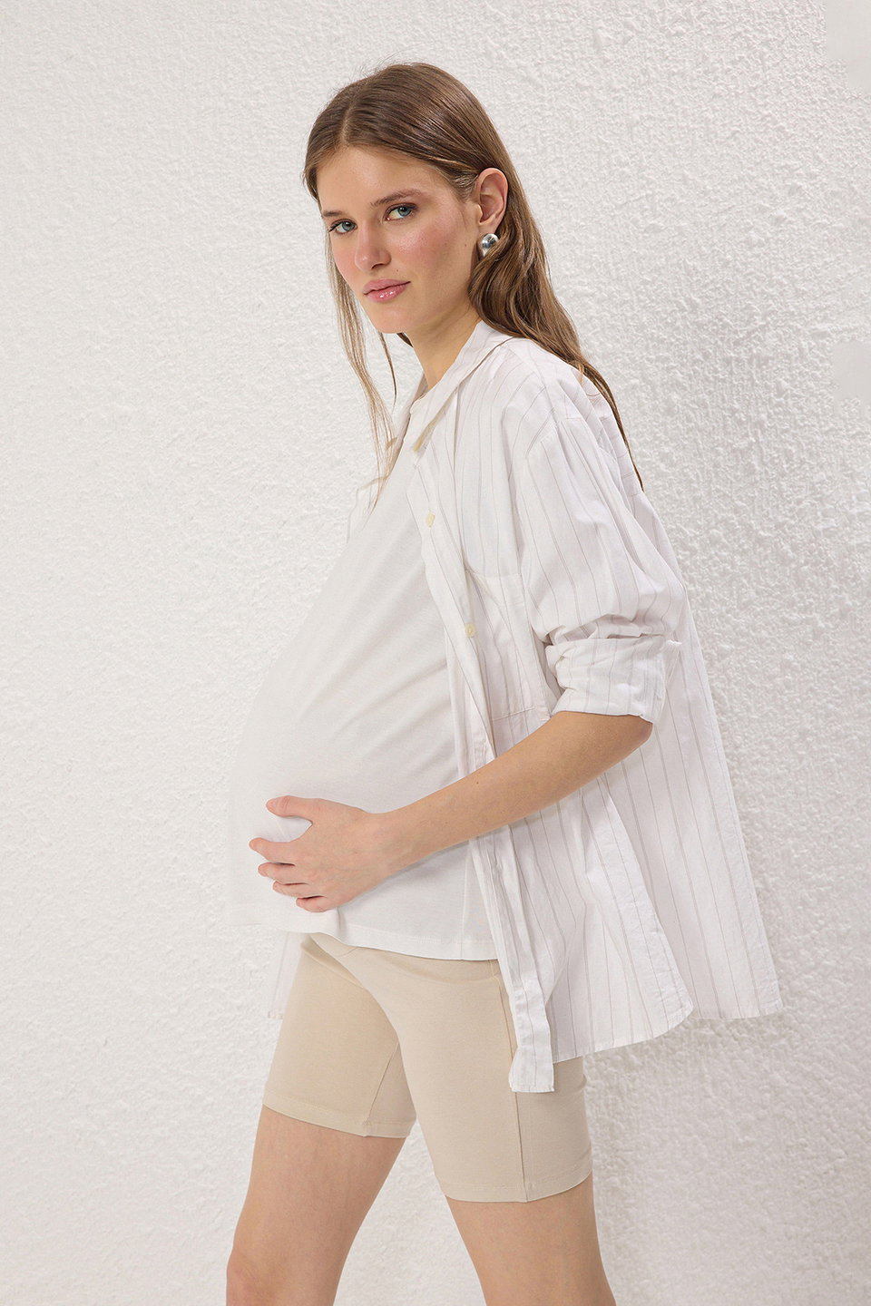 Skin Maternity Leggings with Abdominal Panels Tbbss25Bv00003