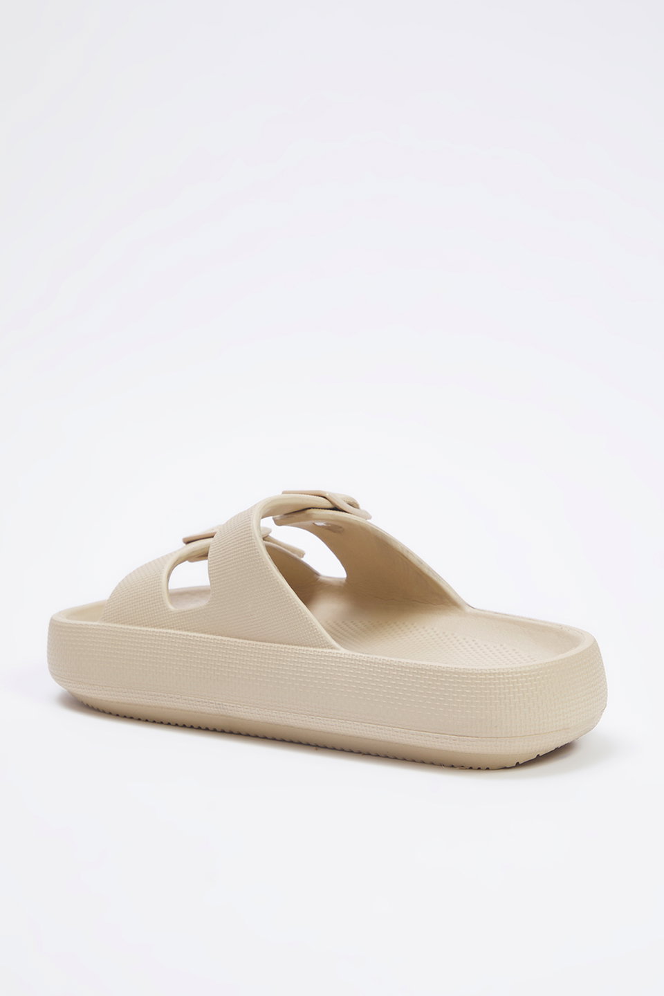 Double Band Buckle Detail Sole Women's Slippers TAXSS25TE00019