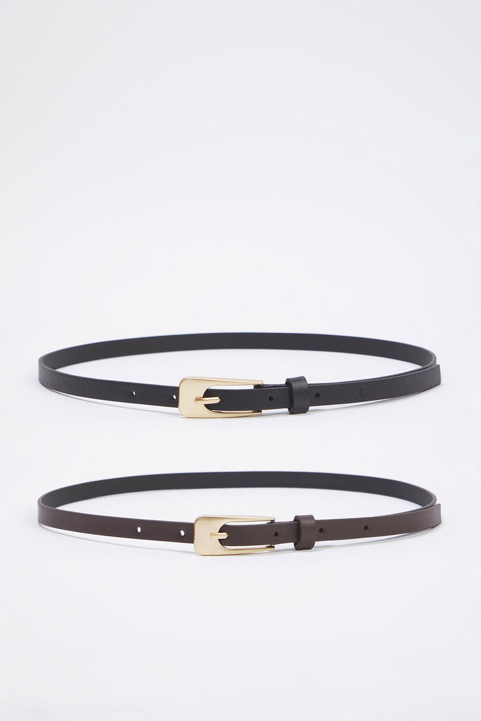 2-Pack Leather Look Women's Belt TWOSS25KE00010