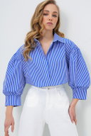 NAVY BLUE-Striped