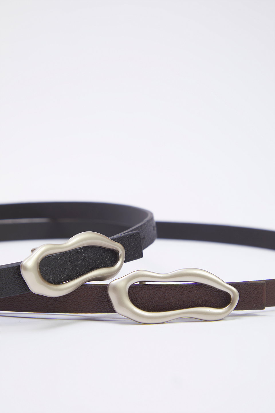 2-Pack Leather Look Women's Belt TWOSS25KE00017
