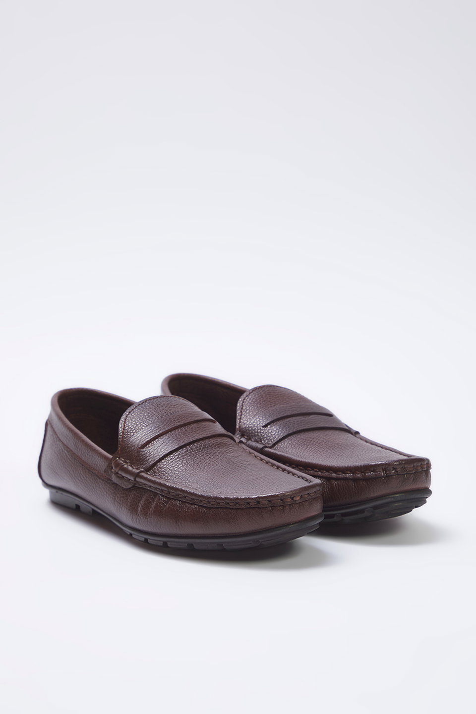 Genuine Leather Square Toe Men's Loafer Shoes TAXSS25LA00012