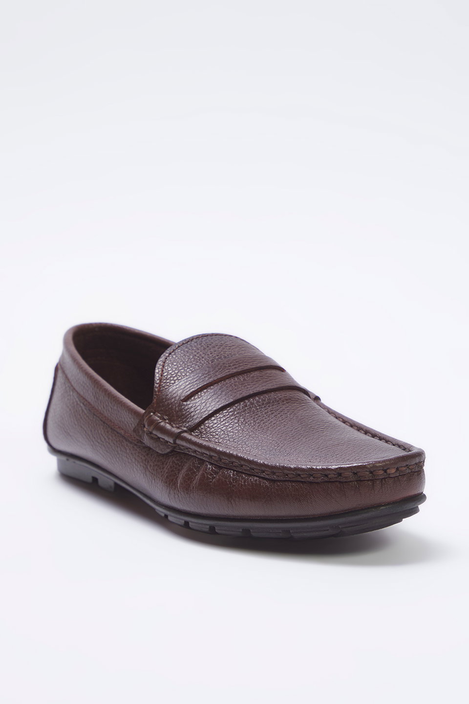 Genuine Leather Square Toe Men's Loafer Shoes TAXSS25LA00012