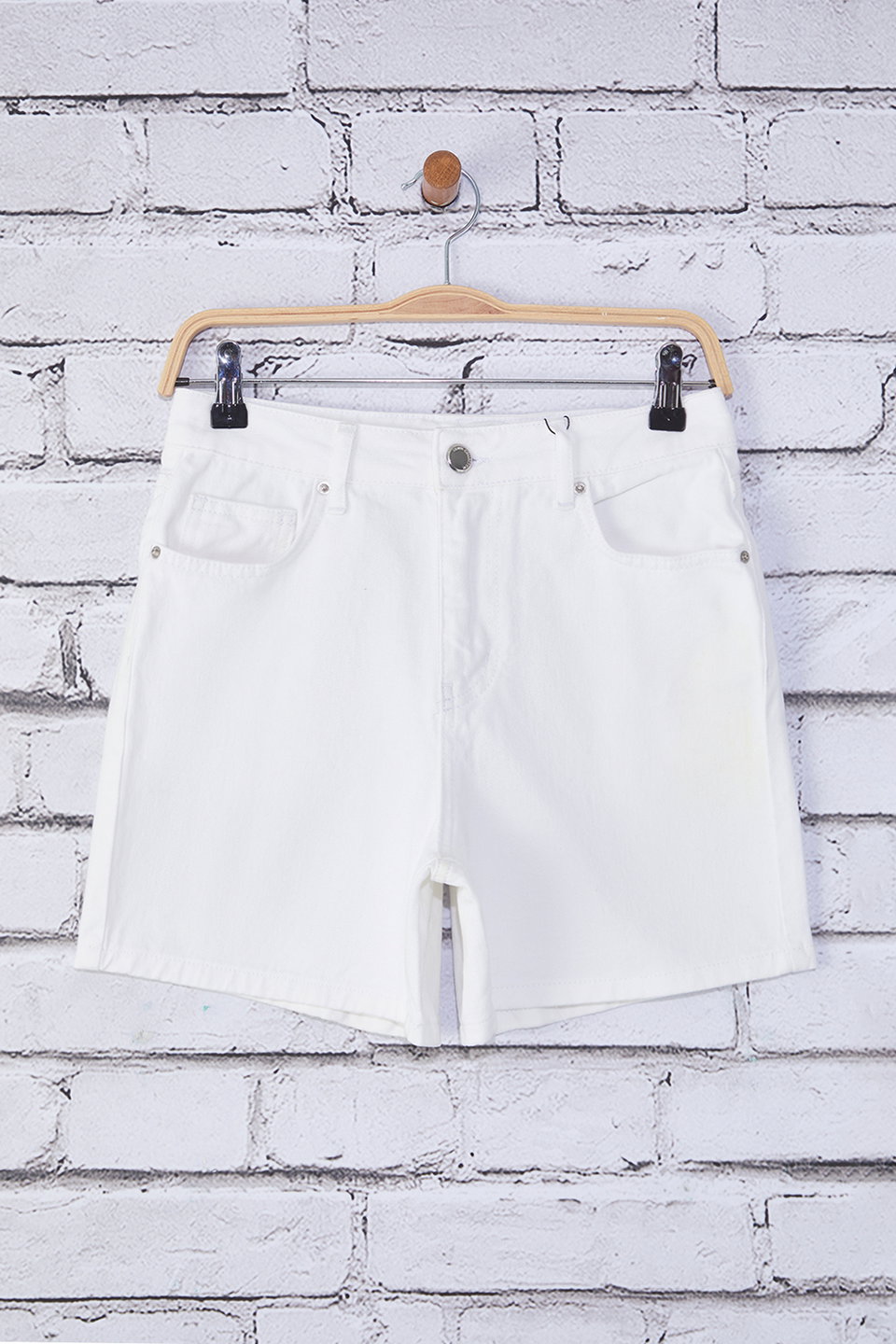 High Waist City Boy Denim Shorts TWOSS25SR00172